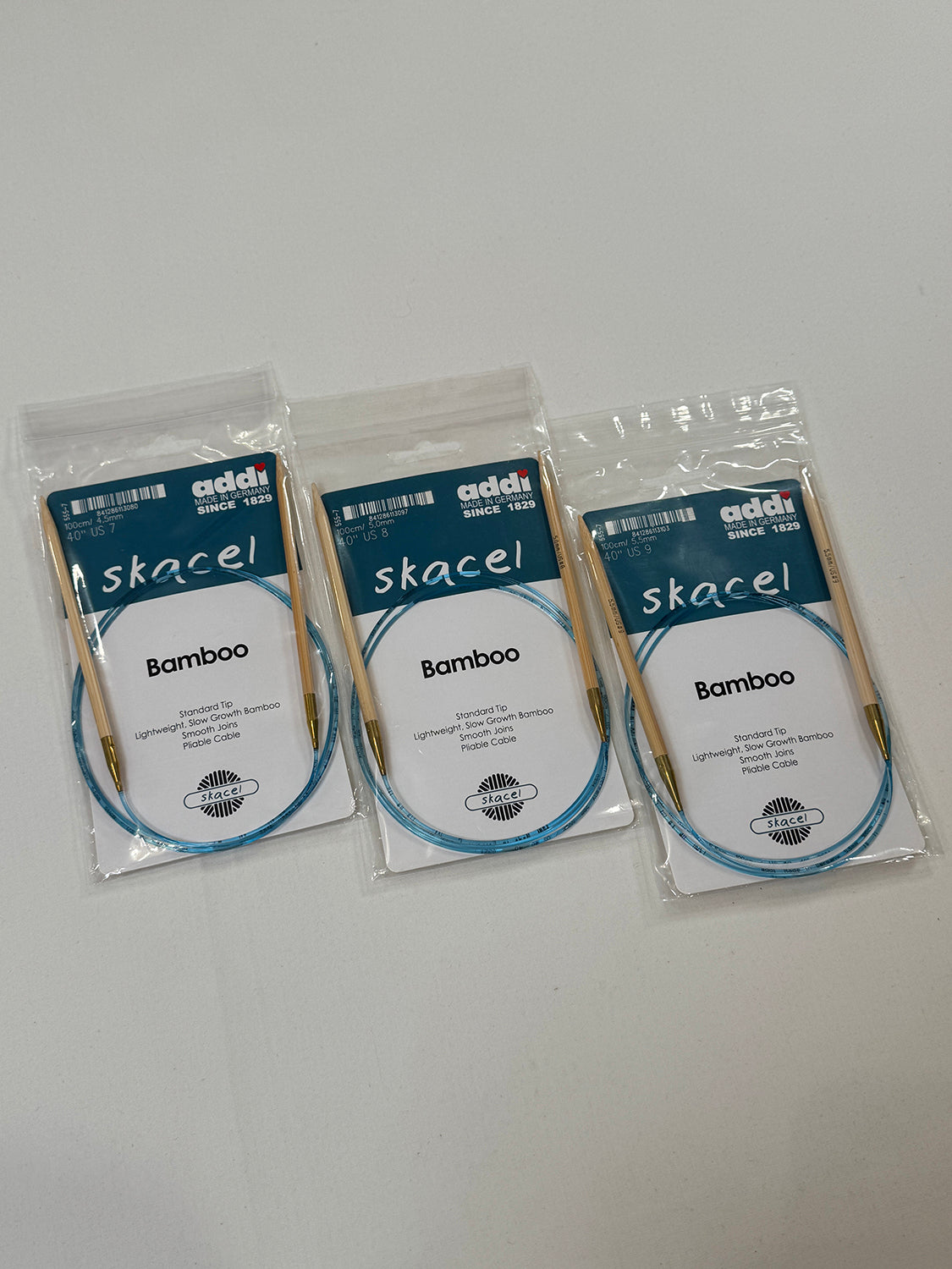 40" US 7, 8, 9 Corded Circular Knitting Needles (Bundle I)