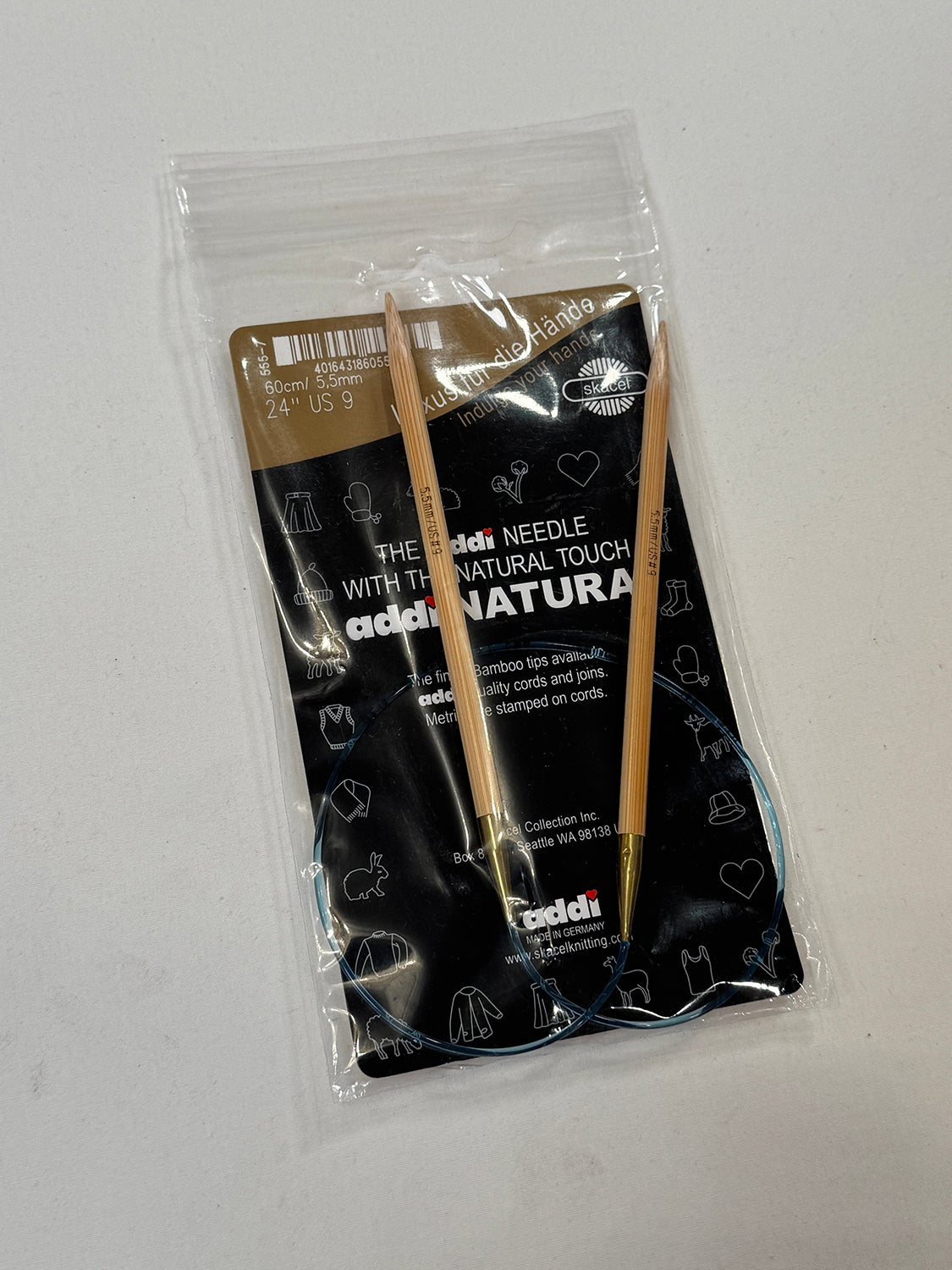 24" US 9 Corded Circular Knitting Needles
