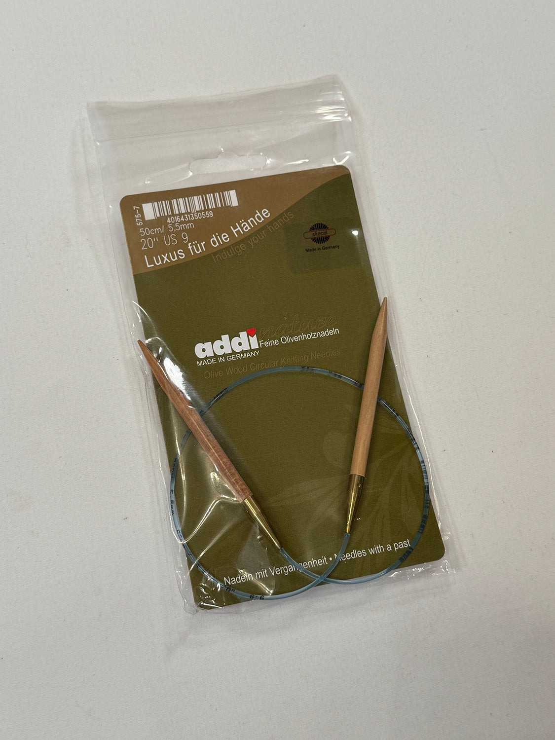 20" US 9 Corded Circular Knitting Needles