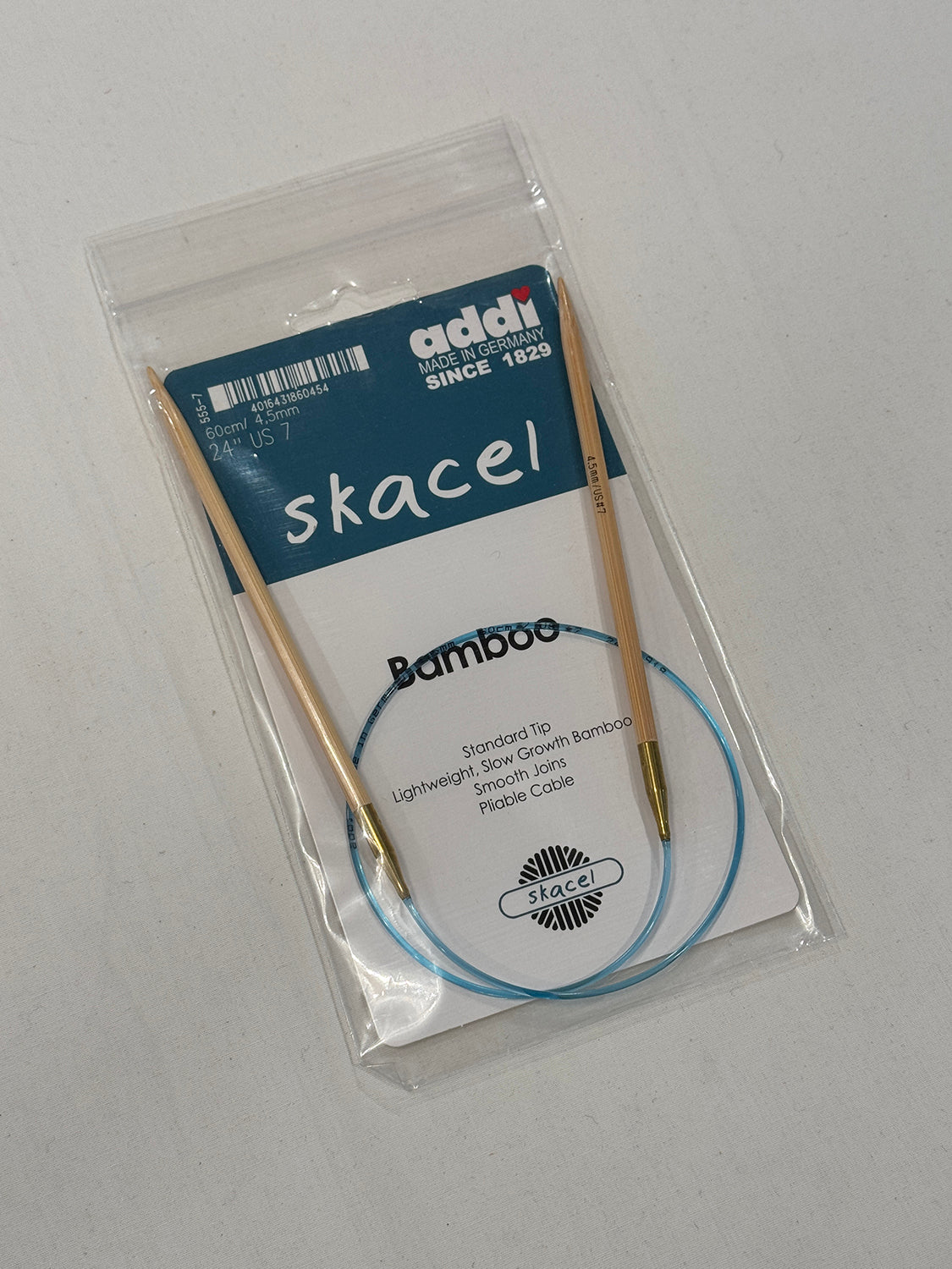24" US 7 Corded Circular Knitting Needles