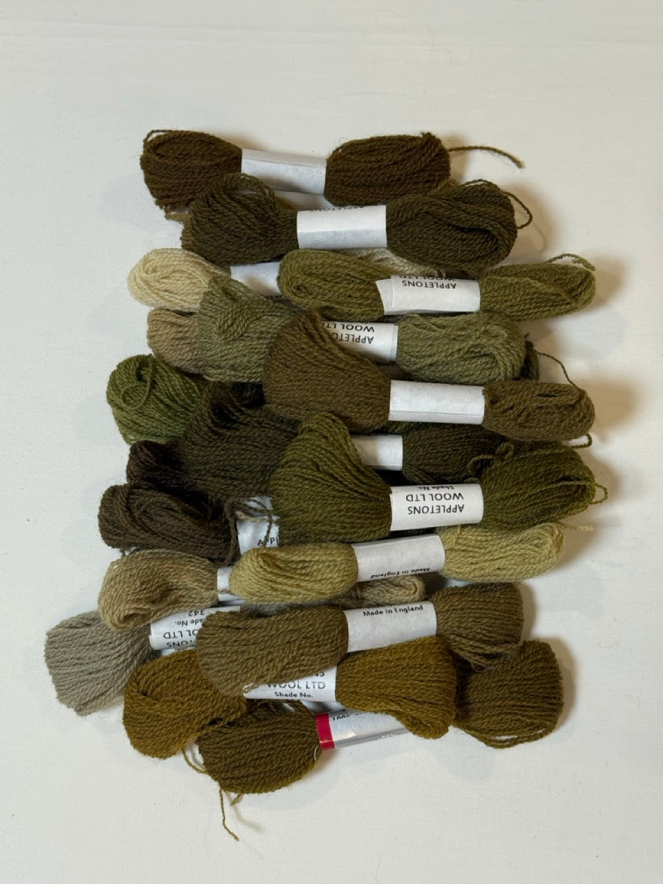 Natural Greens Wool Bundle