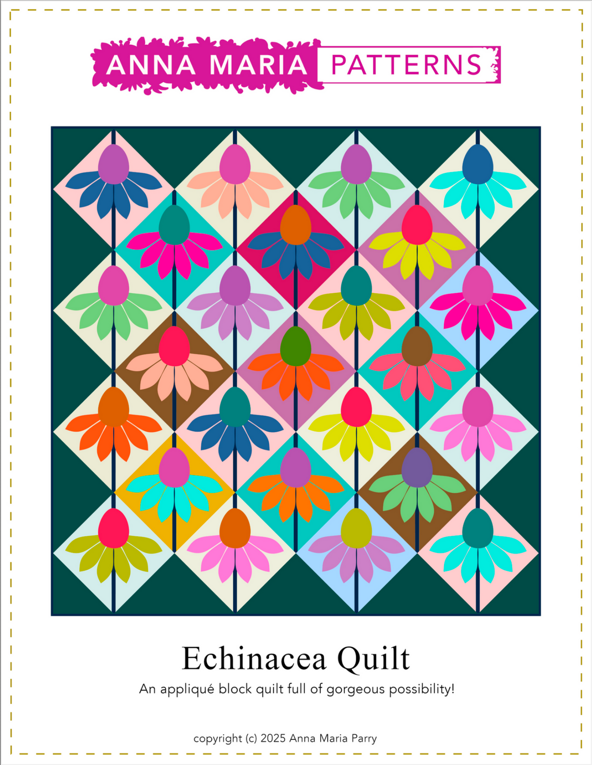 Echinacea Quilt Pattern - Anna Maria