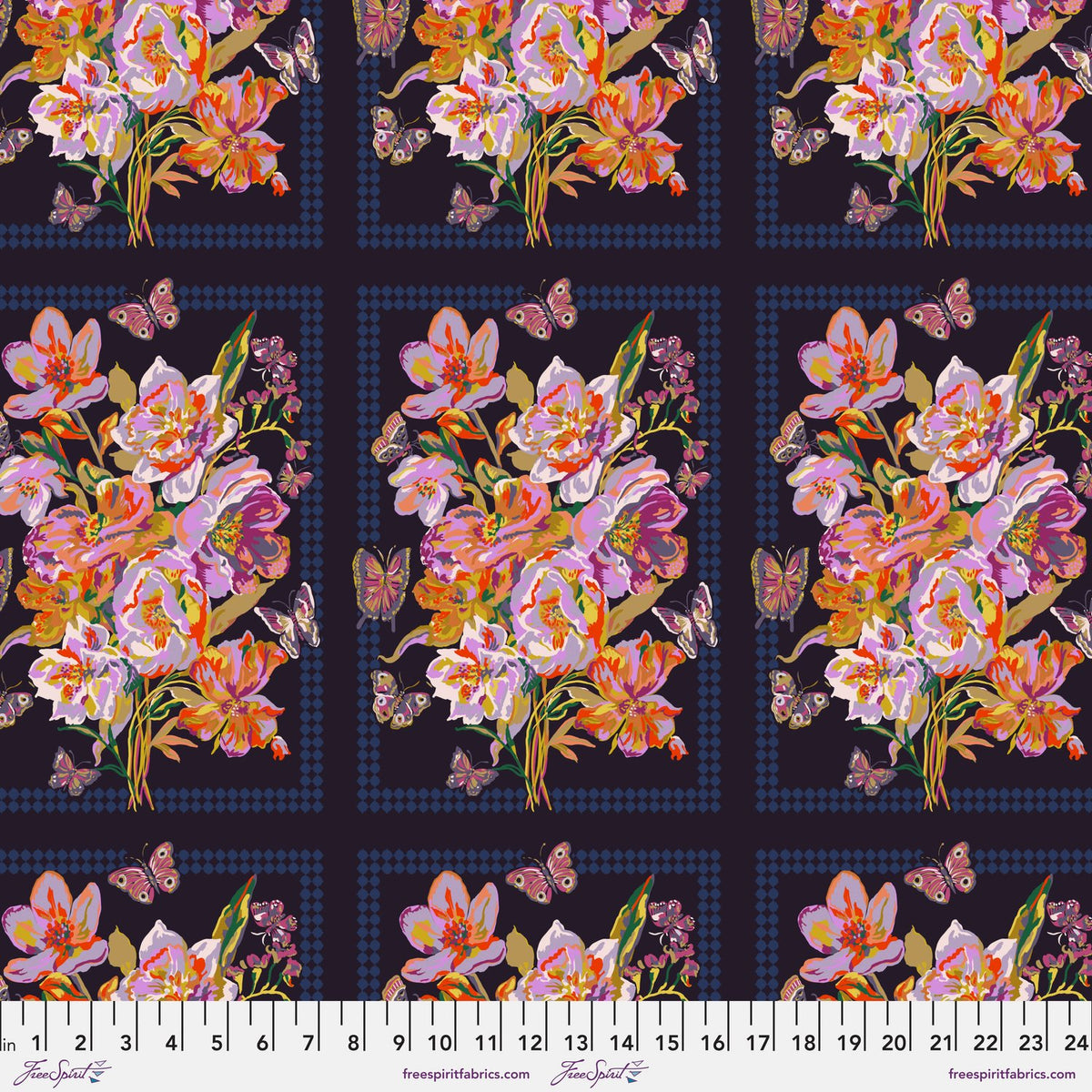 Beautiful Bunch Panel / Navy